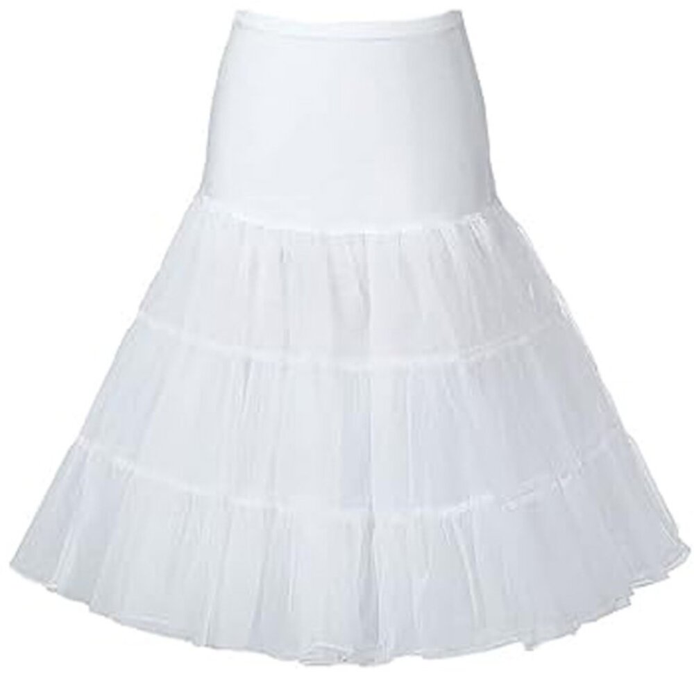 Crinoline Petticoats for Women 50s Vintage Tulle Petticoat Half Slip Tutu NWOT